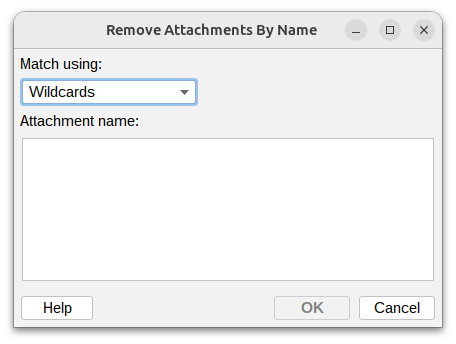 Remove attachments by name